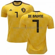 Belgia 2018 De Bruyne 7 Landslagsdrakt Kortermet Borte Fotballdrakter